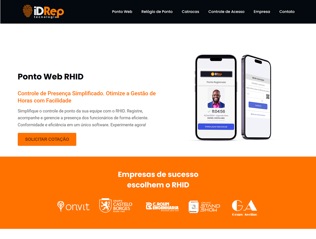 Foto Landing Page - RHID